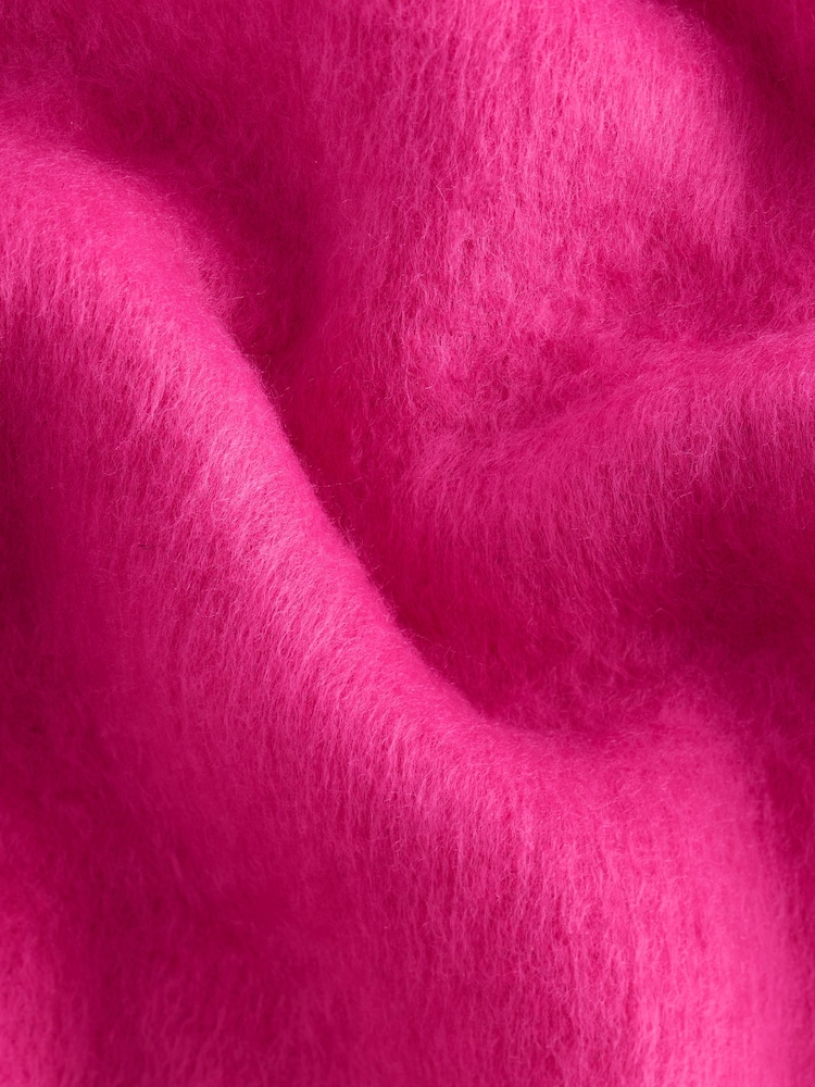 Hot Pink Heavyweight Blanket Scarf - Image 6 of 6
