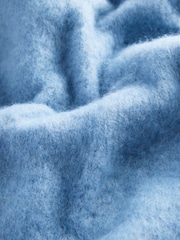 Blue Heavyweight Blanket Scarf Containing Wool - Image 6 of 7