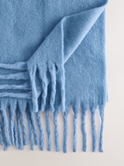 Blue Heavyweight Blanket Scarf Containing Wool - Image 7 of 7