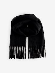 Black Heavyweight Blanket Scarf - Image 4 of 6