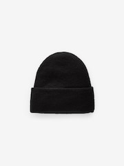 Black Knitted Beanie Hat - Image 3 of 5
