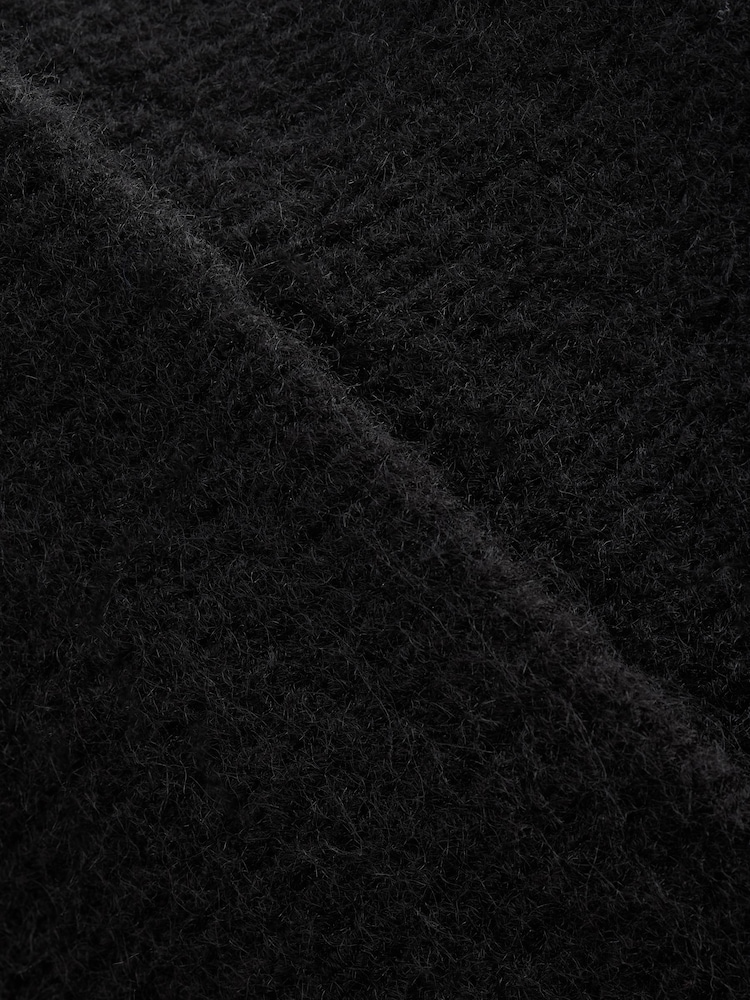 Black Knitted Beanie Hat - Image 5 of 5