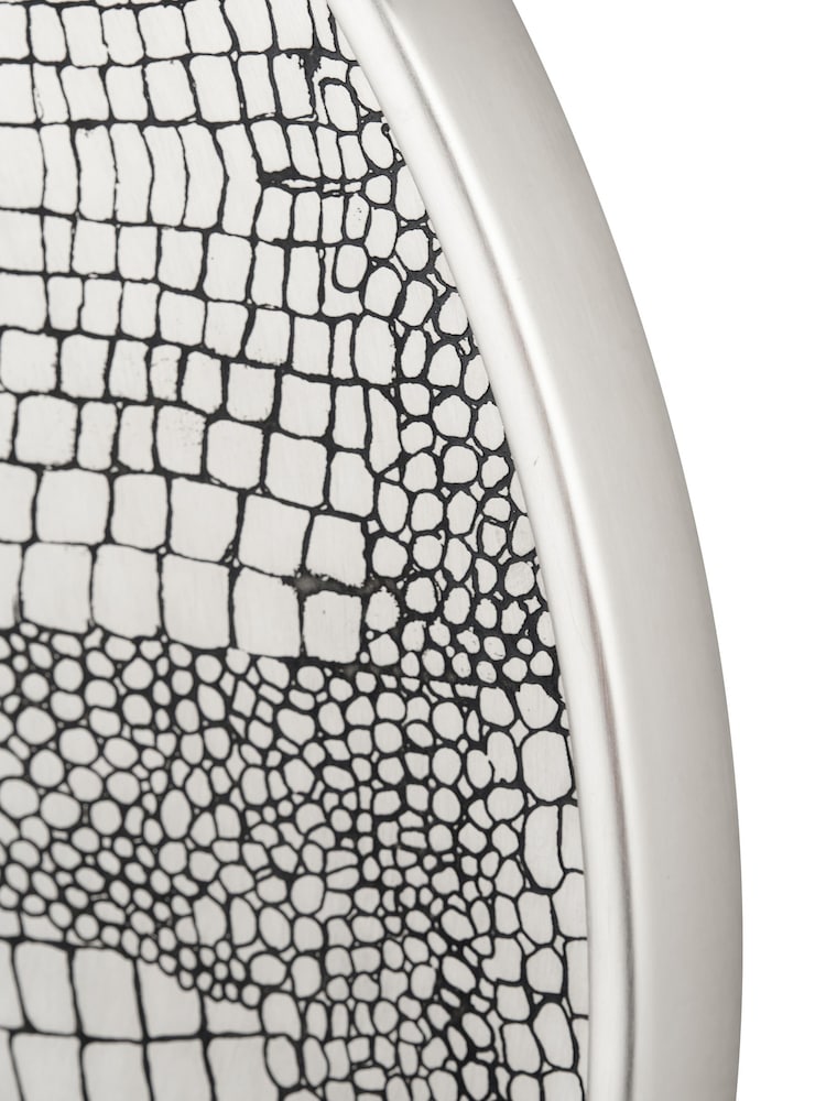 Pacific Antique Silver Metal Round Wall Mirror - Image 2 of 4