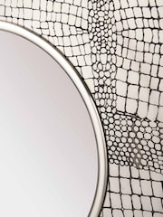 Pacific Antique Silver Metal Round Wall Mirror - Image 3 of 4