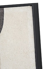 Pacific Black and White Canvas with Ovals Design Frame - Image 5 of 6