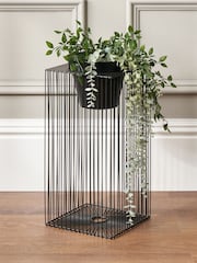 Pacific Black Metal Strut Planter - Image 1 of 6