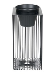Pacific Black Metal Strut Planter - Image 2 of 6