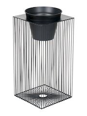 Pacific Black Metal Strut Planter - Image 3 of 6