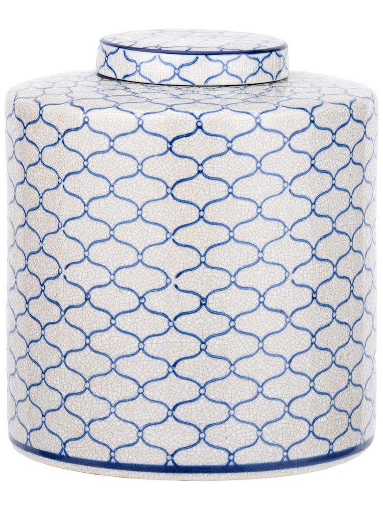 Pacific Blue Demetri Ceramic Lidded Ginger Jar - Image 2 of 5