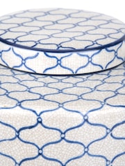 Pacific Blue Demetri Ceramic Lidded Ginger Jar - Image 3 of 5