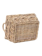 Pacific Grey Kubu Rectangular Handled Laundry Basket - Image 4 of 6