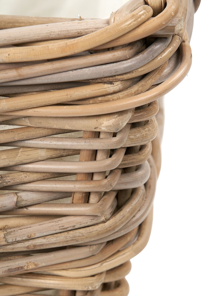 Pacific Grey Kubu Rectangular Handled Laundry Basket - Image 6 of 6