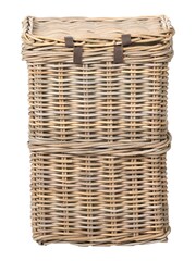 Pacific Grey Kubu Rectangular Linen Baskets Set of 2 - Image 4 of 7