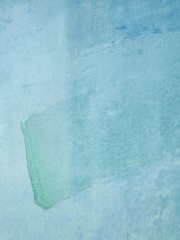 Pacific Blue Abstract Canvas with White Frame - Image 3 of 6