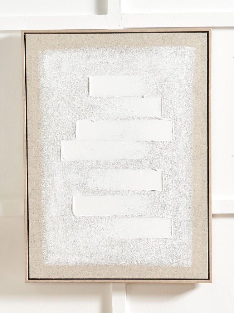 Pacific Natural Textured Canvas with Frame - Image 1 of 5