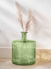 Pacific Forest Green Glass Bottle Vase - Image 1 of 5
