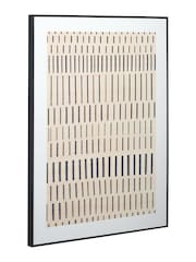 Pacific Black Canvas with Stripe Pattern Frame - Image 2 of 7