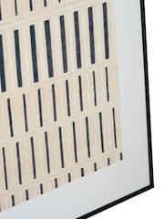 Pacific Black Canvas with Stripe Pattern Frame - Image 4 of 7