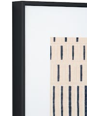 Pacific Black Canvas with Stripe Pattern Frame - Image 5 of 7
