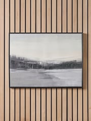 Pacific Black and White Landscape Canvas Frame - Image 1 of 6