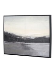 Pacific Black and White Landscape Canvas Frame - Image 2 of 6