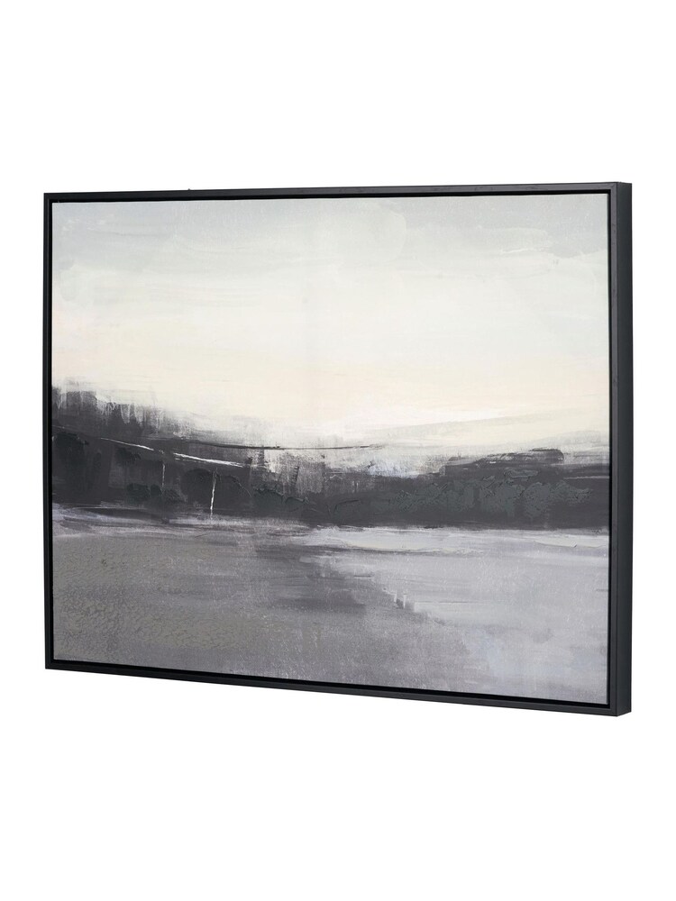 Pacific Black and White Landscape Canvas Frame - Image 2 of 6
