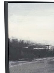 Pacific Black and White Landscape Canvas Frame - Image 4 of 6
