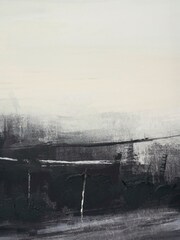 Pacific Black and White Landscape Canvas Frame - Image 5 of 6