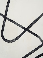 Pacific Black and White Squiggle Print Canvases with Frames Set of 2 - Image 3 of 6