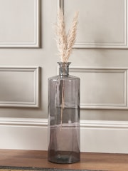 Pacific Grey Glass Bottle Tall Vase - Image 1 of 5