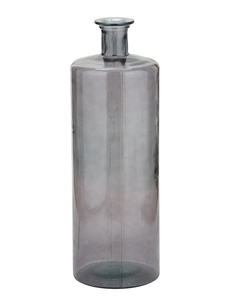 Pacific Grey Glass Bottle Tall Vase - Image 2 of 5