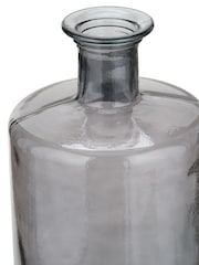 Pacific Grey Glass Bottle Tall Vase - Image 4 of 5