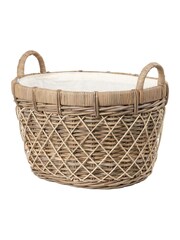 Pacific Natural Rattan Oval Handled Laundry Basket - Image 2 of 5
