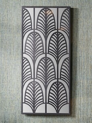 Pacific Black Metal Rectangular Mirrored Wall Art - Image 1 of 5