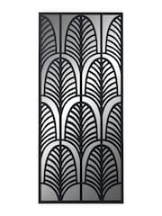 Pacific Black Metal Rectangular Mirrored Wall Art - Image 2 of 5