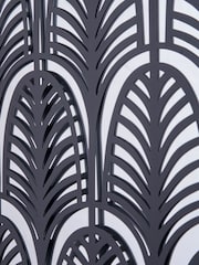 Pacific Black Metal Rectangular Mirrored Wall Art - Image 3 of 5