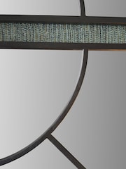 Pacific Black 2 Half Moon Framed Wall Mirror - Image 2 of 3