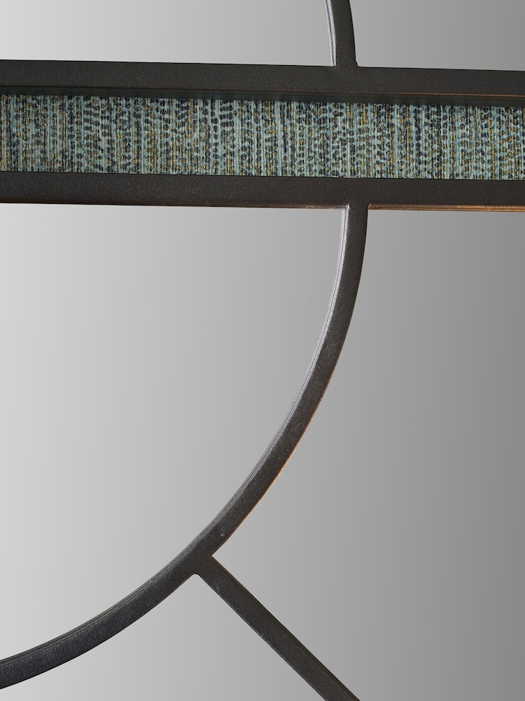 Pacific Black 2 Half Moon Framed Wall Mirror - Image 2 of 3 Pacific Black 2 Half Moon Framed Wall Mirror - Image 2 of 3