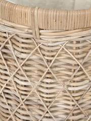 Pacific Natural Rattan Round Linen Basket - Image 7 of 7