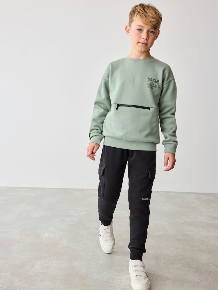 Baker by Ted Baker Sweatshirt and Cargo Joggers Set - Image 2 of 10