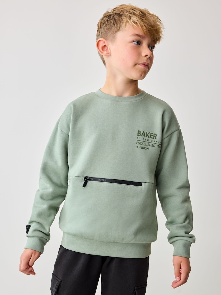 Baker by Ted Baker Sweatshirt and Cargo Joggers Set - Image 3 of 10