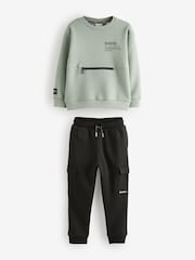 Baker by Ted Baker Sweatshirt and Cargo Joggers Set - Image 6 of 10