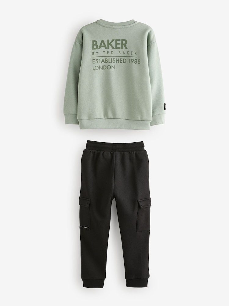 Baker by Ted Baker Sweatshirt and Cargo Joggers Set - Image 7 of 10