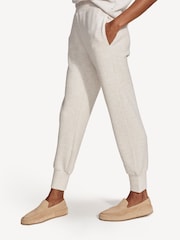 Varley Ivory Marl The Slim Cuff Joggers - Image 3 of 9