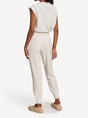 Varley Ivory Marl The Slim Cuff Joggers - Image 7 of 9