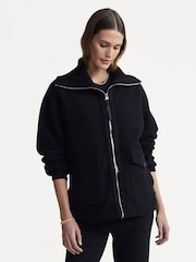 Varley Black Eleanor Patch Pocket Fleece - Image 1 of 7
