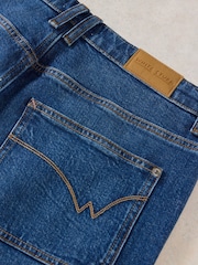 White Stuff Dark Denim Tia Wide Leg Crop Jeans - Image 6 of 6