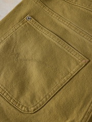 White Stuff Khaki Green Tia Wide Leg Crop Jeans - Image 6 of 6