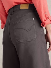 White Stuff Purple Tia Wide Leg Crop Jeans - Image 4 of 6