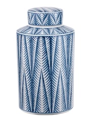 Pacific Blue Samara Ceramicaztec Style Design Lidded Ginger Jar - Image 2 of 6